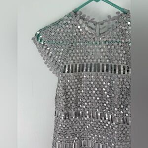 Sparkly Silver Saylor Dress Sz M